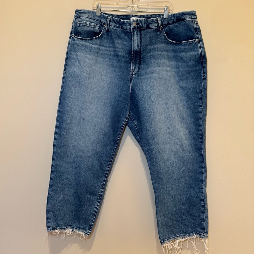 Good American Good Icon Straight Leg Indigo260 Inclusive Size 22